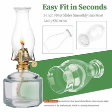 Oil Lamp Chimney 3inch Base