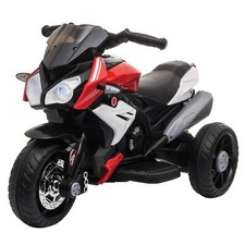 HOMCOM Kids 6V Electric Ride On Motorcycle Electric Motorbike w/ Lights - Red