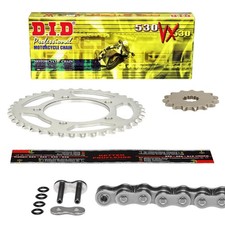 DID VX Chainset Suzuki GSX-R 1000 K1 (BL WVBL) 2001, X-Ring Rivet, GSXR 1000