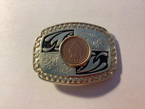 Vintage metal belt buckle - vintage,