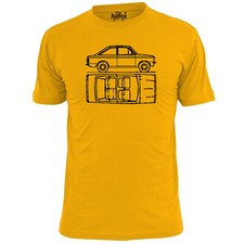 Mens Sunbeam Stiletto Blueprint T Shirt Classic Car Vintage