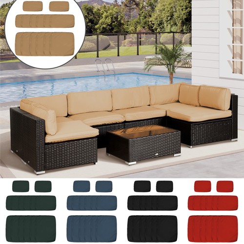 Garden rattan sofa set - sofa, cushion