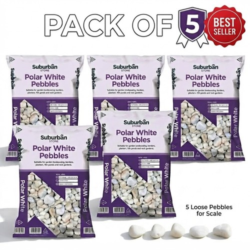 100kg polar white - 100kg, pebbles
