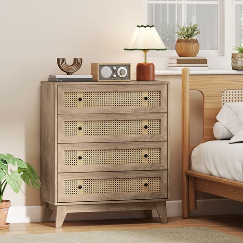 Rattan chest drawers - rattan,
