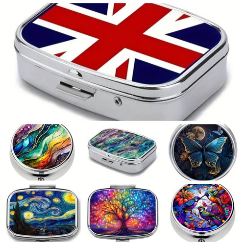 Metal pill trinket - pill, /