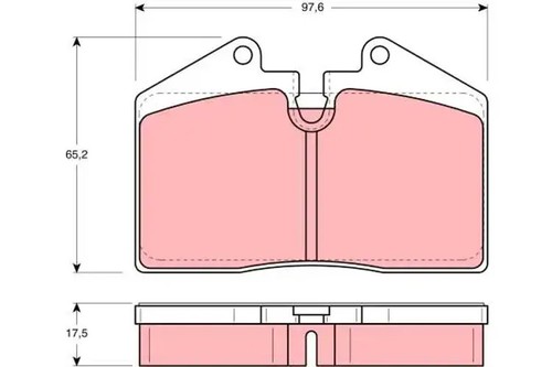 Brake pads gdb379 - pads, trw