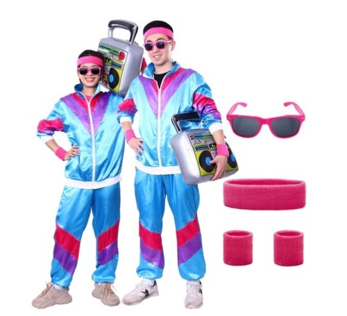 80s retro tracksuit shell suit - 80s,