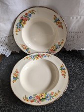 Two Alfred Meakin Royal Marigold 20.5 cm Bowls