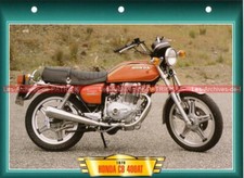 Honda CB 400 AT Hawk HondaMatic CB400 CB400AT 1978 (1978-1981) Motorcycle Sheet #01036