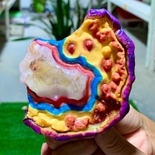 294G A+++ beautiful Warring States Red Agate rough Crystal Healing