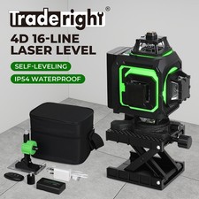 Traderight Laser Level 4D 16 Line 360° Green Self -Leveling with Remote Tripod