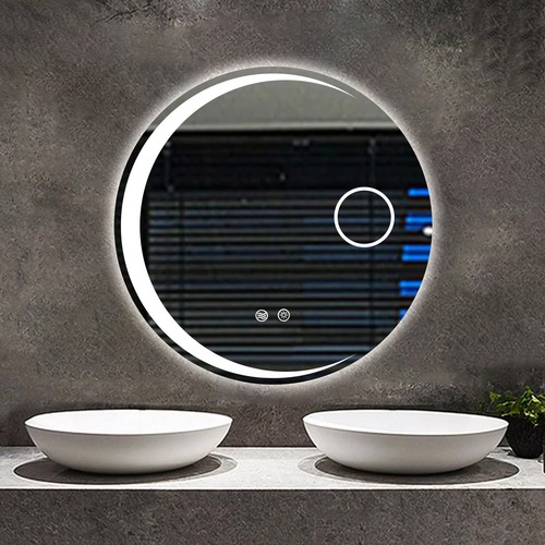Round led bathroom mirror with - bathroom,