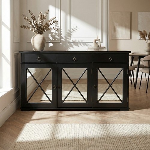Modern black mirror door - 3,