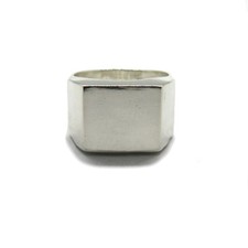 Genuine Sterling Silver Men's Signet Ring Hallmarked Solid 925 R001892 Empress