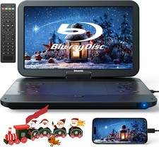 17.6" Portable Blu Ray DVD