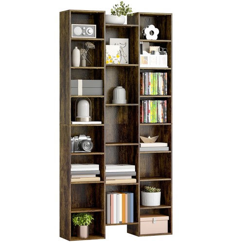 Homcom tall bookshelf with - homcom, 21