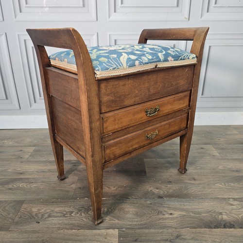 Antique piano stool mahogany - antique,