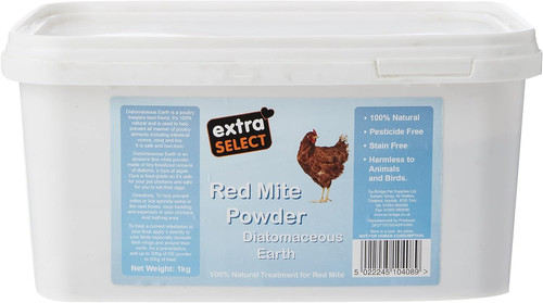 Red mite powder bucket - powder, kg