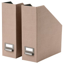 2x Ikea TJOG Magazine File  Office File Organiser  Paper Storage Folder offer