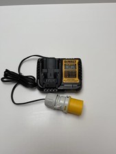 110V DeWalt DCB1104 4A 12v/18v20v Powerstack Battery Charger Yellow Site Plug