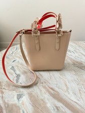 Zara Beige Faux Leather Tote