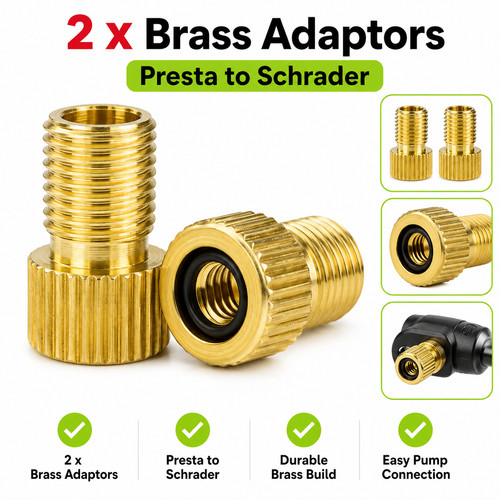 Brass adaptor presta to - x,