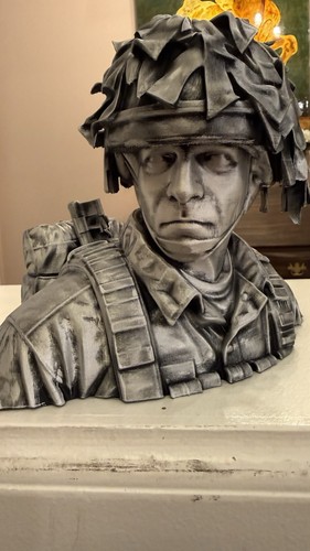 Vietnam era soldier bust - soldier, 3d