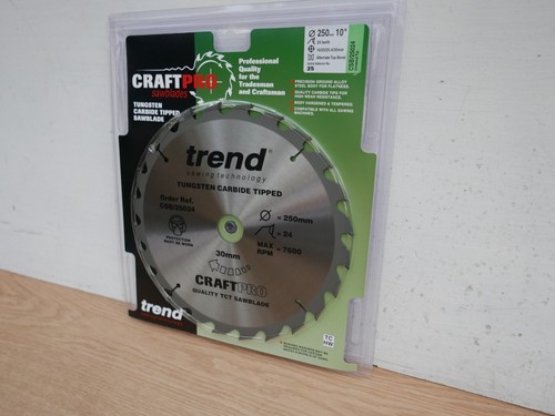 Trend 250mm 24t tct table - 250mm,