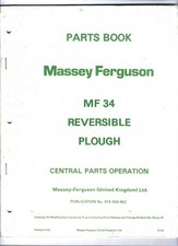 MASSEY FERGUSON PARTS BOOK mF