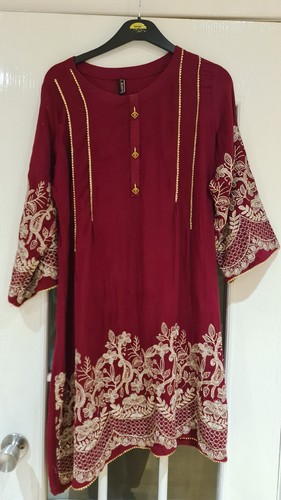 Womens ladies red khaddar - ladies,