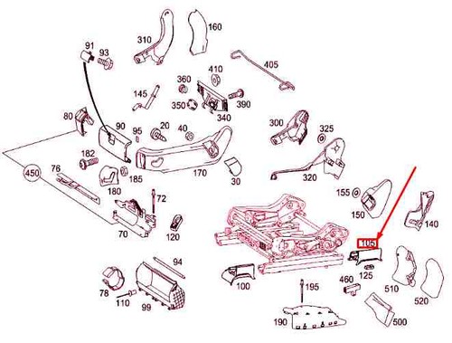 W211 front left seat - mb, e