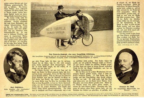 Velo torpille torpedo bicycle - torpille,