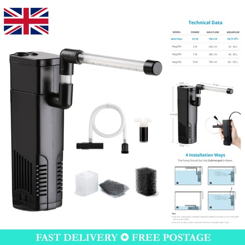 Compact 150l aquarium - 150l/h, filter