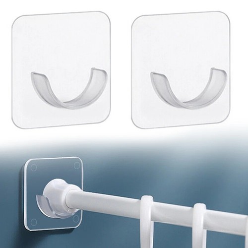 2pc adhesive shower rod - adhesive,