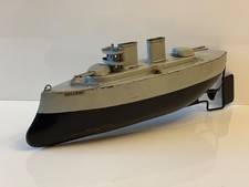 1935 Sutcliffe Valiant Battleship / Warship / Boat - Tinplate - Clockwork