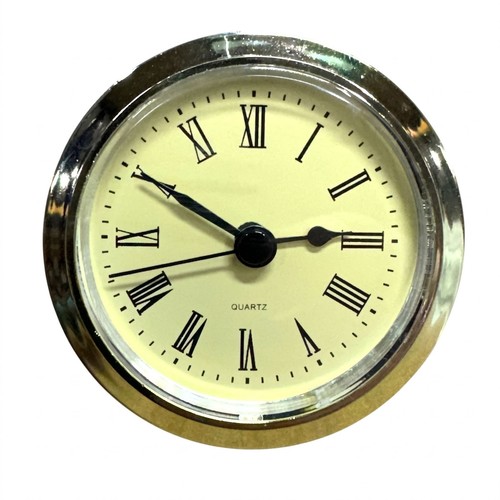 61mm gold bezel quartz clock - quartz,