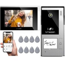 TMEZON 7''Touch Monitor WiFi Video Intercom Security System Doorbell with Camera