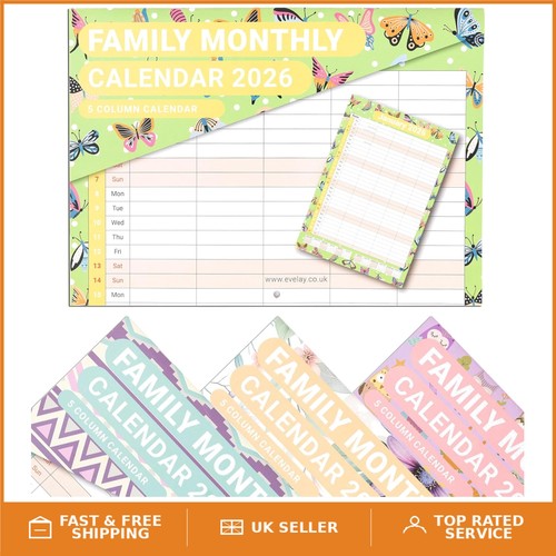 2026 family calendar - 2026, a3