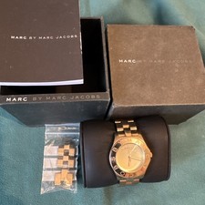 marc jacobs gold watch 