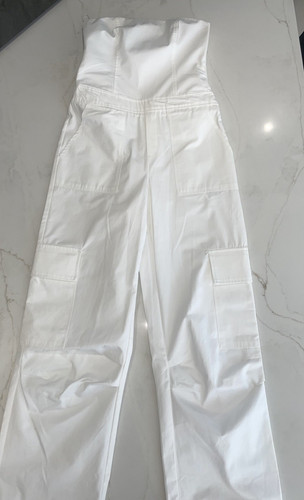 Zara white denim cotton - zara,