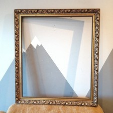 Vintage Gold Ornate Faux Wood