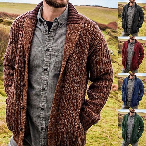 Hot winter mens warm cardigan - mens,