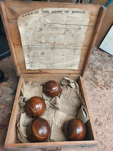 Lignum vitae bowls vintage - 4,