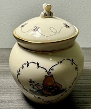 Lenox 2002 Winnie The Pooh Honey Pot w/ Lid Musical Box - Plays Music