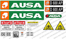 AUSA D600 AP DUMPER DECALS STICKER SET
