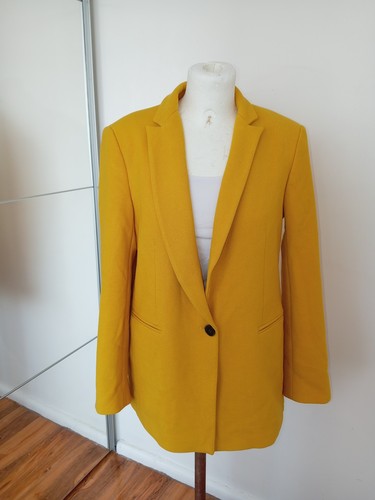 Zara women yellow blazer - yellow,