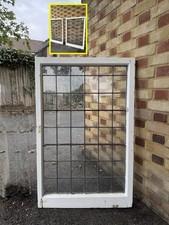Reclaimed Leaded Light Stained Glass Window Panel 1173 Or 1163 x 750mm