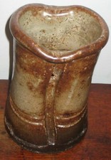 large japanese style studio pottery vase form 