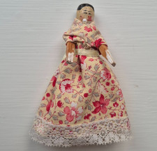 Antique Wooden Grodnertal Doll