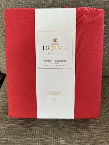 Dorma red brushed cotton - dorma,